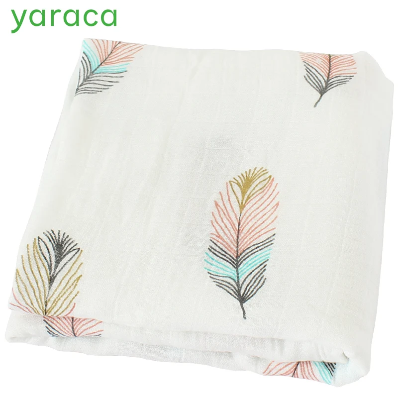 Детское одеяло дышащий муслин Обёрточная бумага новорожденных хлопок бамбук