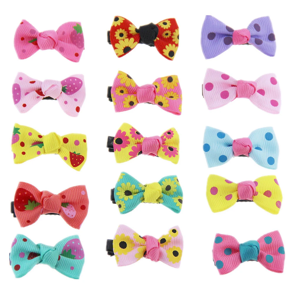 1PC Lovely Bowknot Hair Clip Girls Floral Barrettes Clips Kids Hairpin Headwear Children Accessories Headdress Ornaments | Детская