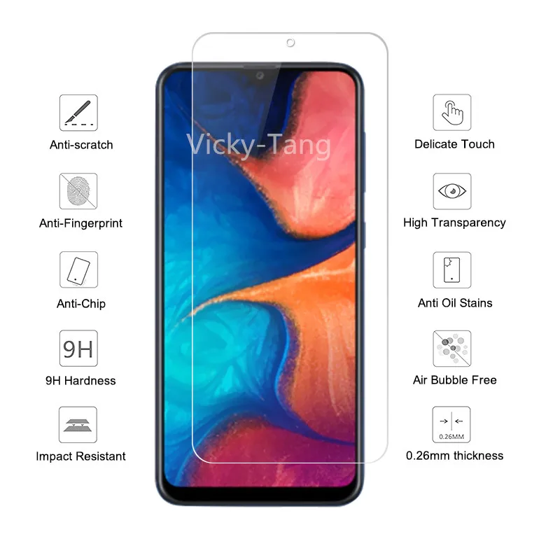2 шт закаленное стекло для Samsung Galaxy A10 ультра-тонкий протектор экрана пленка A105F |