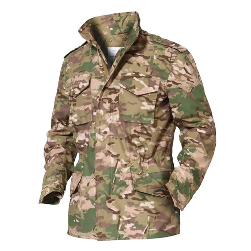 Куртка мужская Военная армейская M65 тактические куртки Мультикам Осень Зима ветровка прочная верхняя одежда плащ - Цвет: CP
