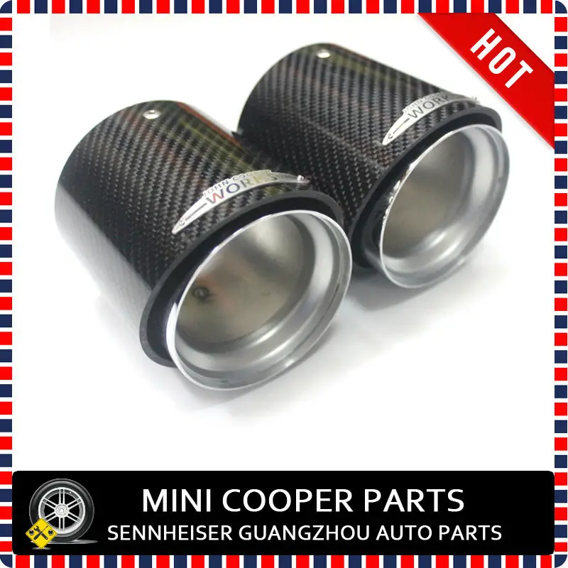 Абсолютно JCW Mini Cooper S выхлопная труба финишер Mini Cooper S карбоновый комплект для тюнинга выхлопная труба для Mini Cooper S F55 F56