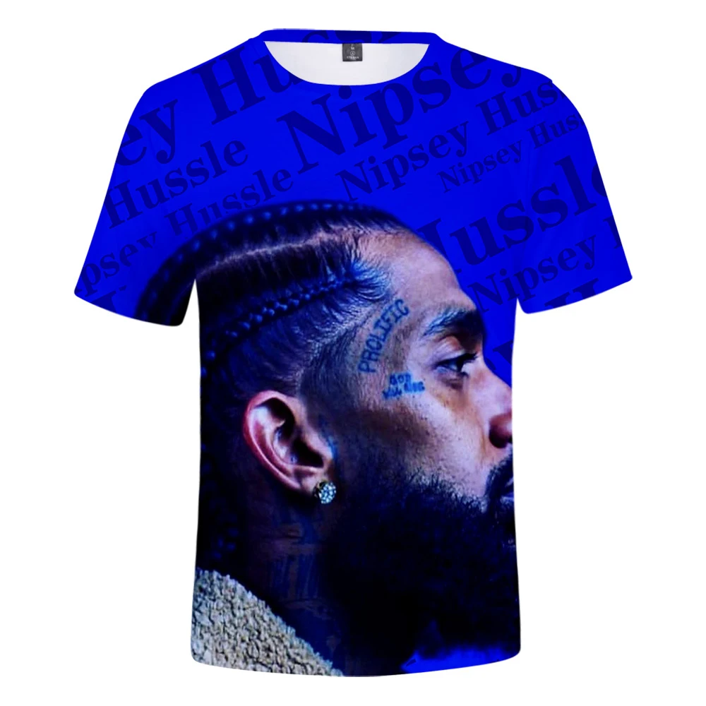 3D Rep nipsey hussle принт летние футболки для женщин/для мужчин одежда повседневное