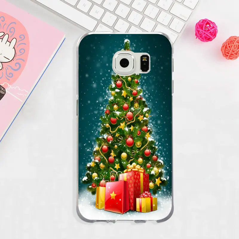 Рождественская елка мобильный мягкий чехол для телефона ТПУ кремния samsung Galaxy Note 3