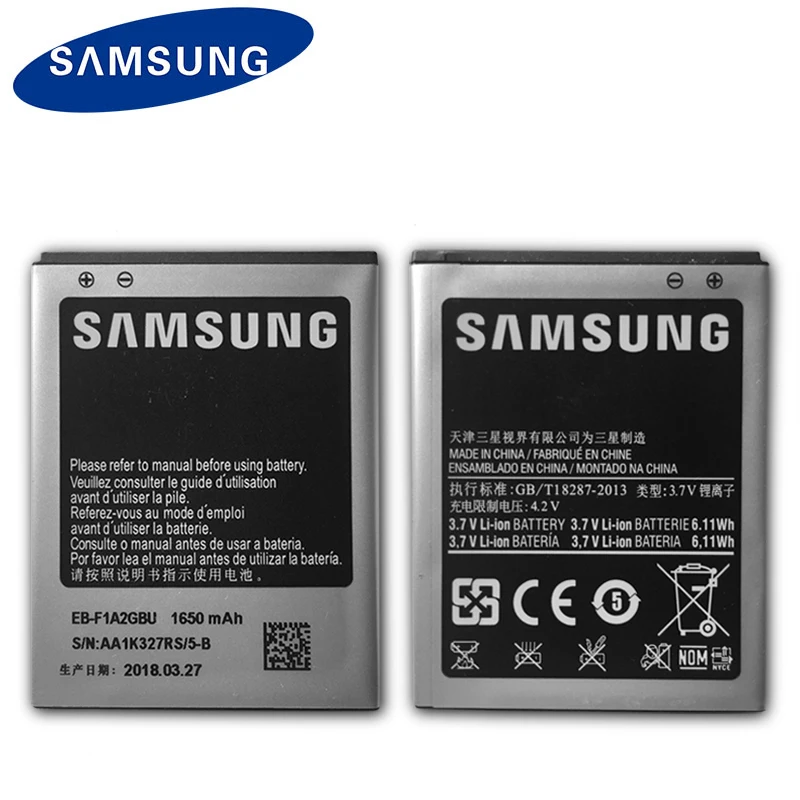 Samsung EB-F1A2GBU 1650 мА/ч, Батарея для Galaxy S2 i9100 i9108 i9103 I777 i9105 i9188 i9050 Замена батареи сотового телефона