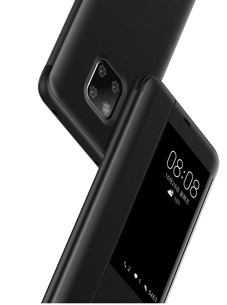 Для huawei mate 20 30 Pro Чехол, флип-чехол, кожаный смарт-чехол с окошком для huawei mate 20 X Чехол, защитный чехол