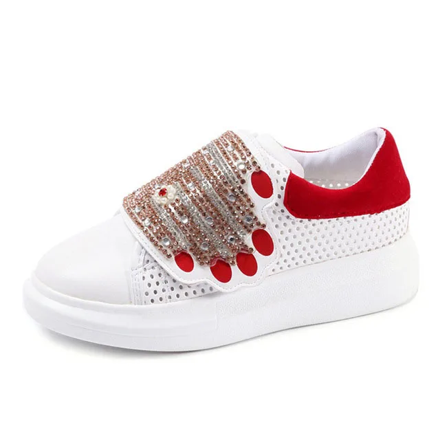 White Mesh Женские кроссовки; коллекция года; кожаные черные/красные/белые массивные кроссовки для женщин; обувь на платформе; сезон весна-лето; женские кроссовки с блестками - Цвет: White Mesh