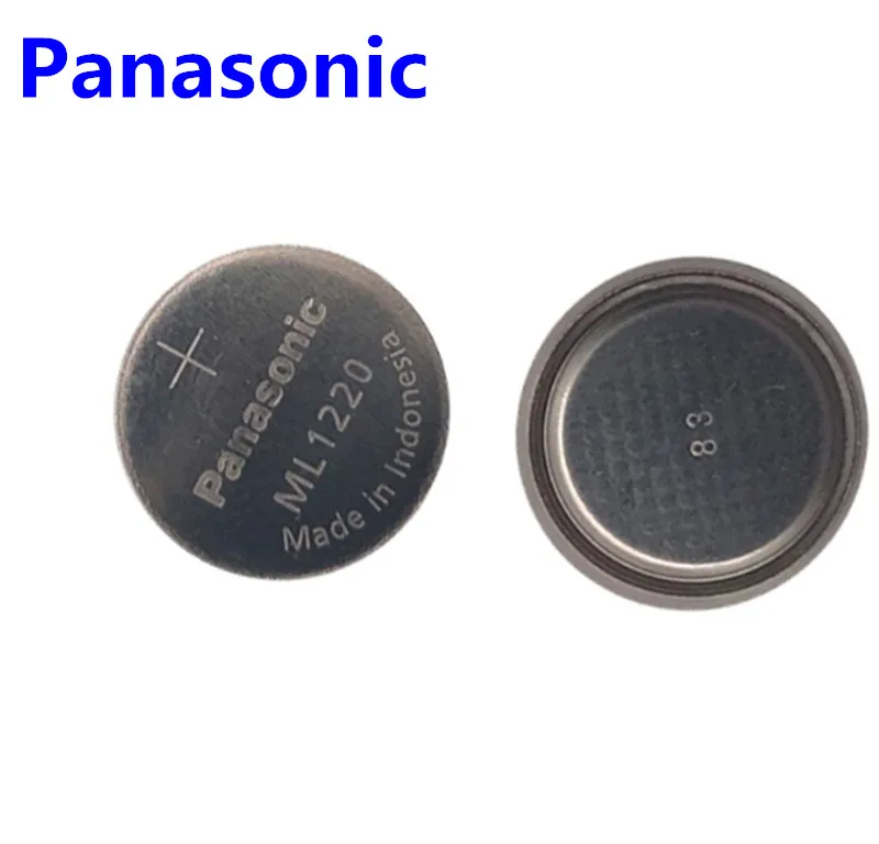 2PCS/Lot Original Panasonic ML1220 3V ML 1220 Rechargeable CMOS RTC BIOS Back Up Cell Button Coin Battery Batteries | Электроника