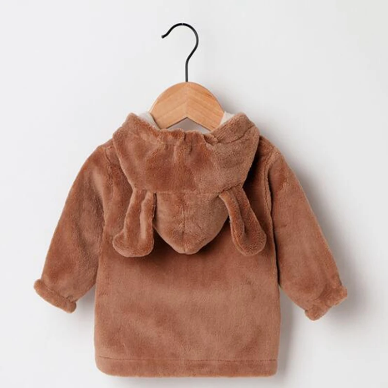 Children's coat 2018 autumn kids plush jacket cute sports cardigan baby clothes Warm boy girl woolen |