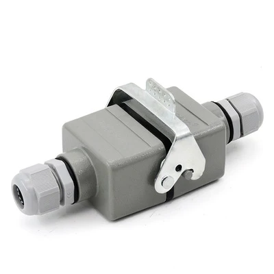 Прямоугольный сверхмощный разъем авиационный 16A HDC HE 4 6 10 16 24 Pin|Соединители| |