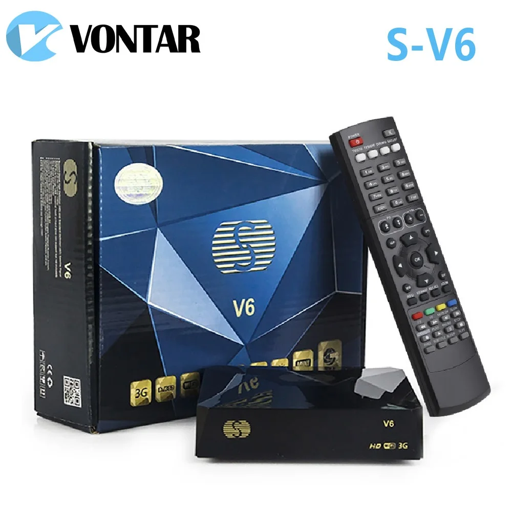 [Подлинный] 5 шт. Мини HD S V6 спутниковый ресивер поддержка совместного