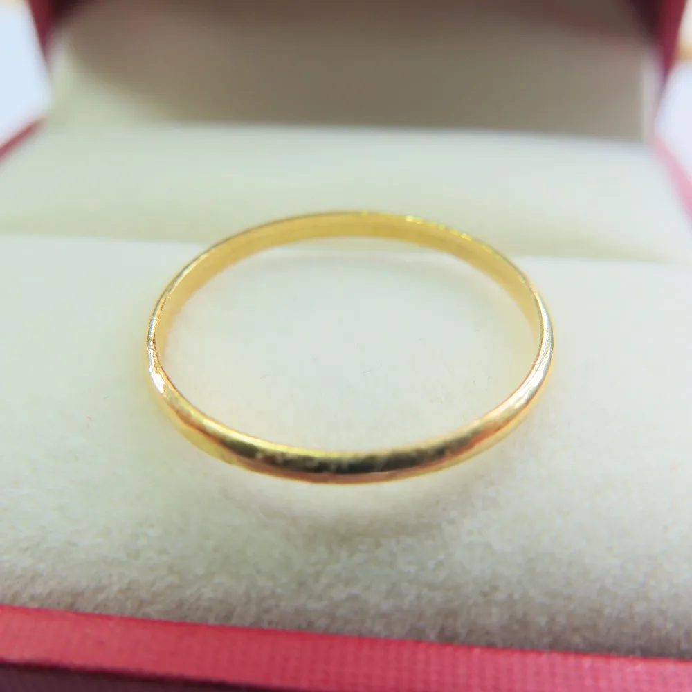 Кольцо с желтым золотом 999 24K Lucky Perfect SZ 6 1 5g|ring lucky|ring 6ring gold |