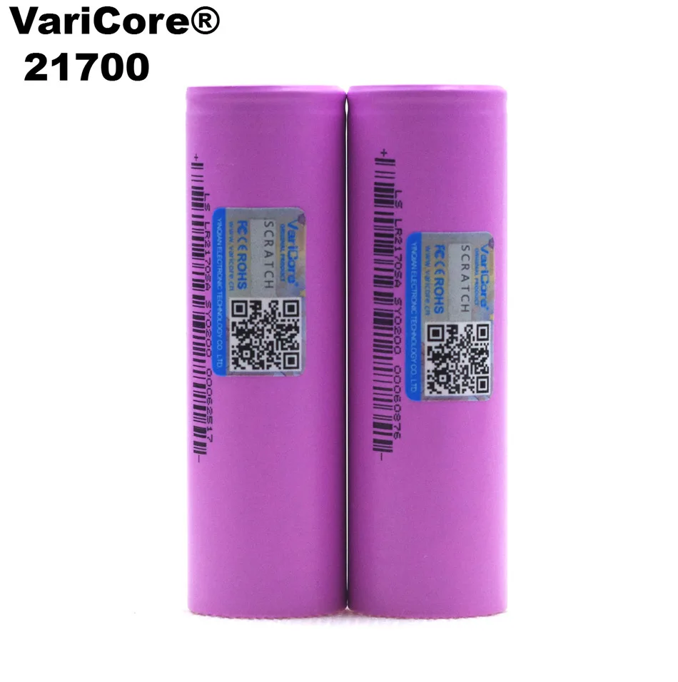 Литий ионный аккумулятор VariCore 21700 4 шт. 4000 мА/ч 3 7 В 15 А мощность ток разряда