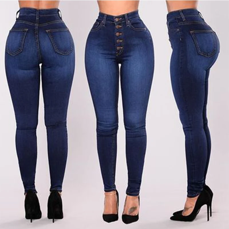 

2021 High Waist Skinny Jeans Woman Boyfriend Jeans For Women Plus Size Pencil Pants Vintage Stretch Mom Jeans Denim Women Jeans
