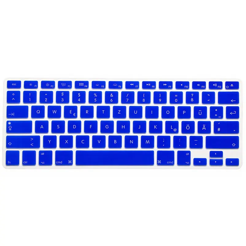 US Layout German Keyboard Cover Protector (100pcs) for Macbook Air Pro Retina 13&quot 15&quot 17&quot Laptop Skin Covers Mac book QWERTZ |