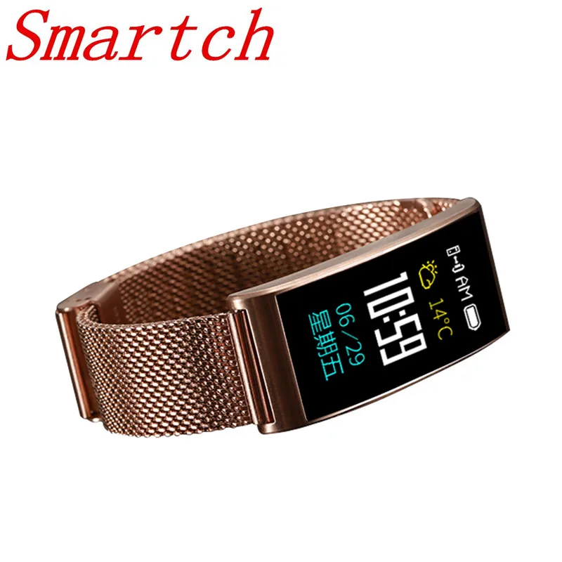 Смарт браслет Smartch X3 с сердечным ритмом кровяным давлением Bluetooth 4 0 IP68 несколько