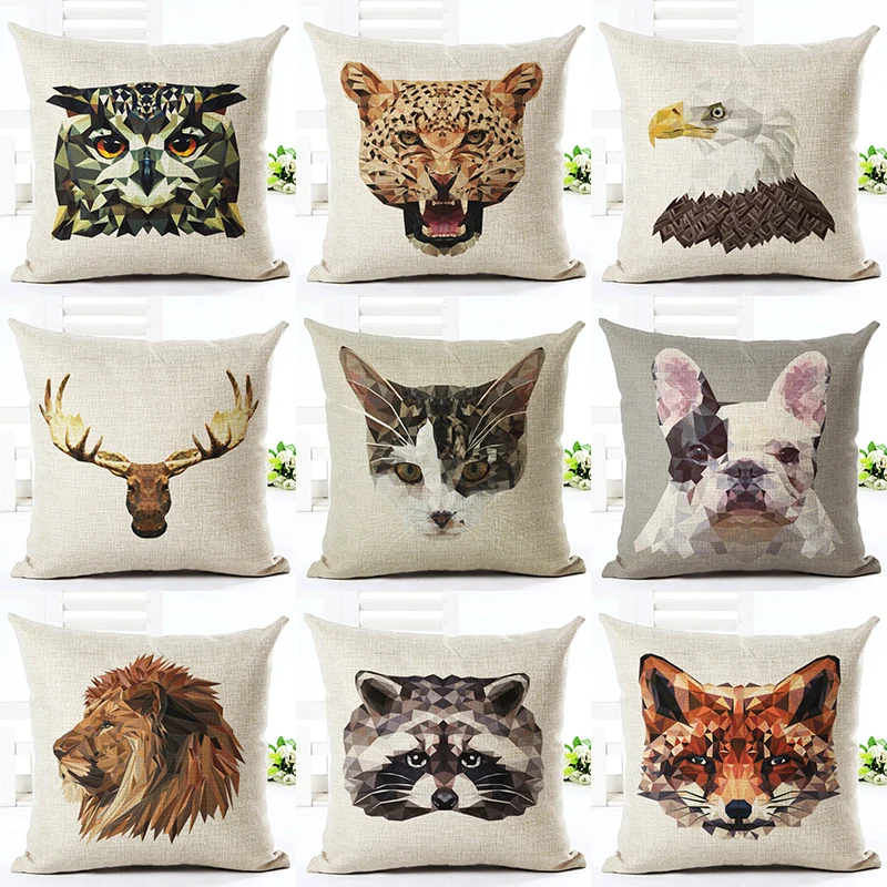 Новое поступление 2016 декоративная подушка для кровати с животным принтом
