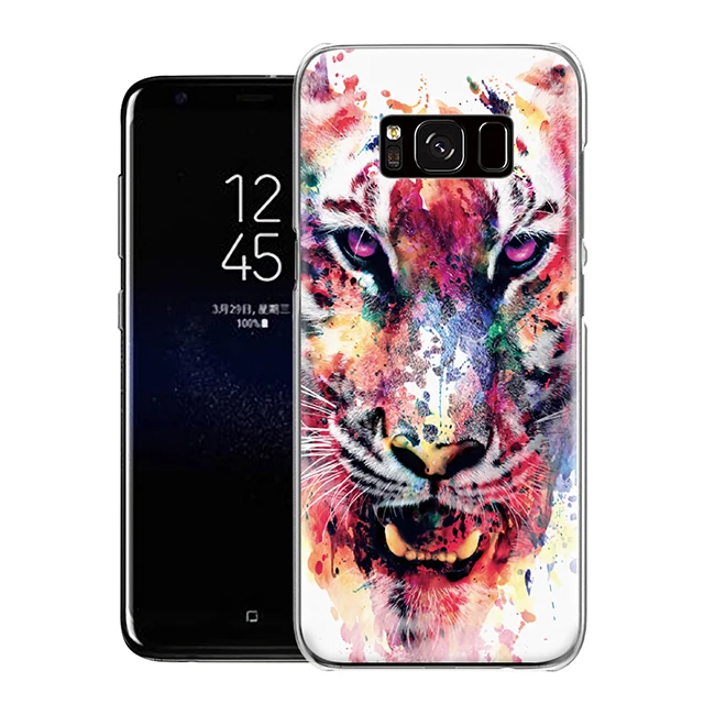 Цветной большой лев Снежная Сова олень красочные каракули для samsung Galaxy S4 S5 Mini S6 S7 S8 S9 Edge Plus Note 3 4 5 8 чехол для телефона