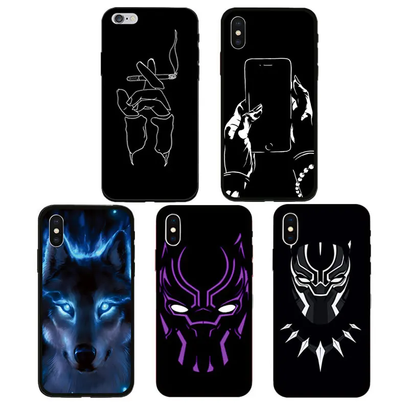 Модный мягкий чехол для iPhone 5 5S SE 6 6s Plus 7 7Plus 8 8Plus X Xs Max XR телефона Coque | Мобильные