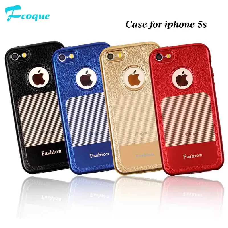 Fcoque 2017 New Fashion 3D PU Leather View Window Case For iphone 5s Phone Cover |