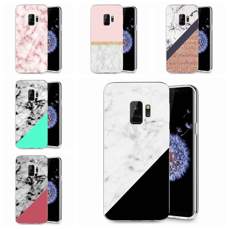 Для samsung Galaxy S9 S9Plus S8 плюс S7 edge Note 8 J530F J720 A3 A5 2017 красочный чехол из ТПУ под мрамор с