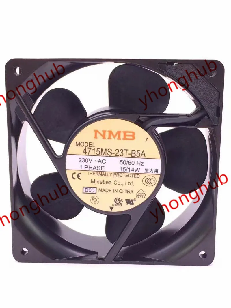 NMB MAT 4715MS 23T B5A D00 AC 230V 15W 120x120x38mm вентилятор охлаждения сервера|square fan|server fan230v fan |