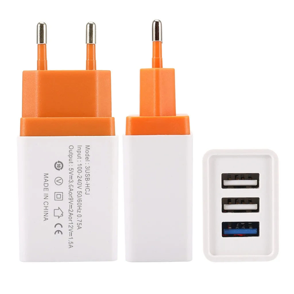 Binmer 2019 новый мобильный телефон 5 в 2 А 3 USB зарядное устройство настенный адаптер