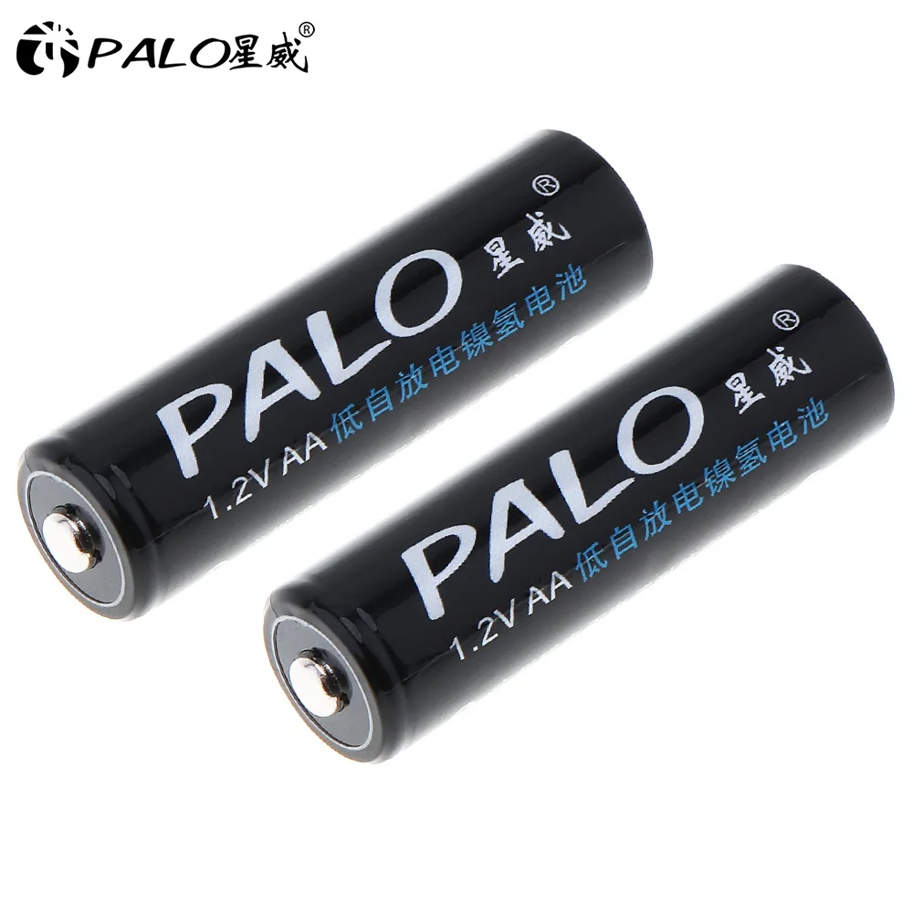 PALO оригинальные 1,2 V AA перезаряжаемые батареи 3000mAh Ni-MH AA перезаряжаемая батарея для камеры анти-падения игрушечного автомобиля