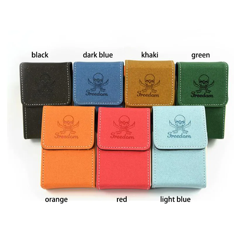 Роскошный чехол для сигарет из натуральной кожи с ремнем унисекс мужчин и женщин