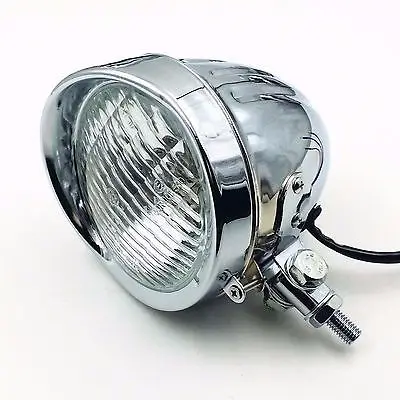 Хром Мотоцикл Высокая ближнего света головной светильник лампа для Harley Dyna XL|lamp
