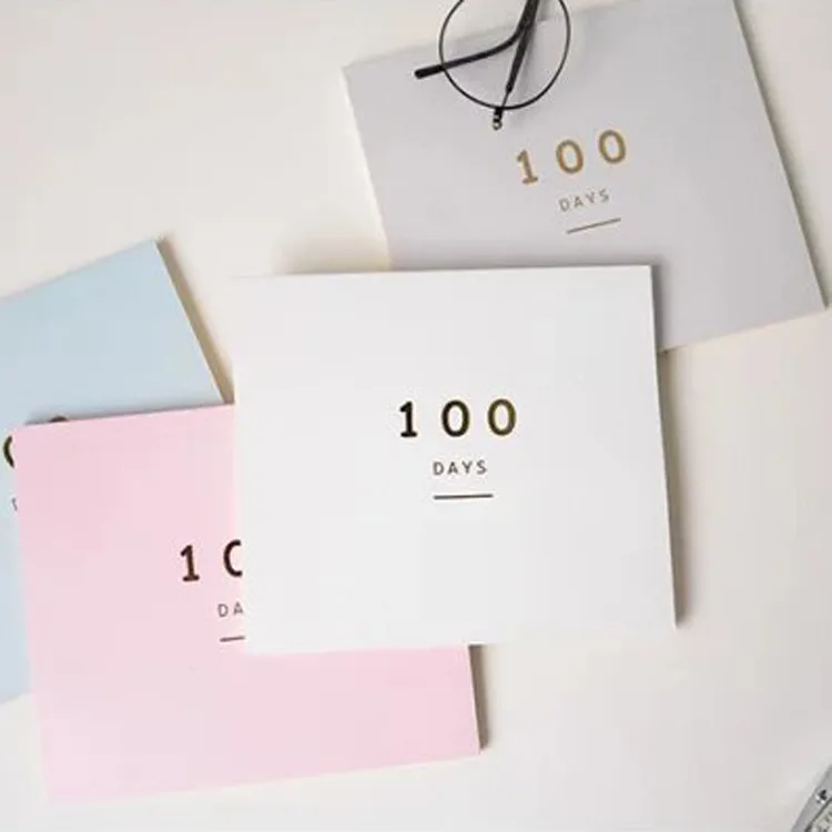 100 календарь обратного отсчета Ежедневник для дней График обучения