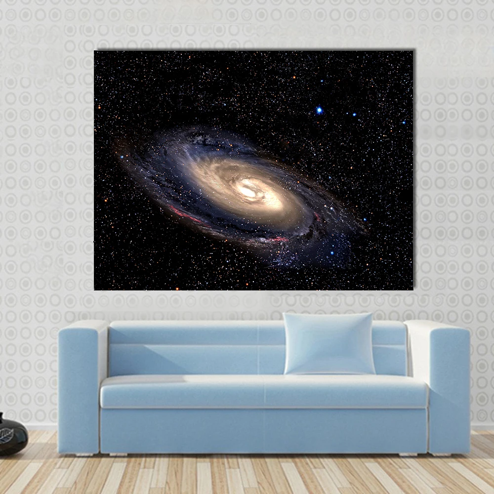1 шт./компл. Landsacpe спираль Galaxy в глубоком космосе со звездой поле фон печать холст