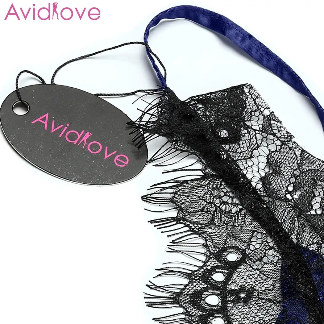 Avidlove для женщин Лоскутная Ночная рубашка кружево атлас рукавов сексуальное женское белье Ночное полые платье комбинация пижамы Babydoll для