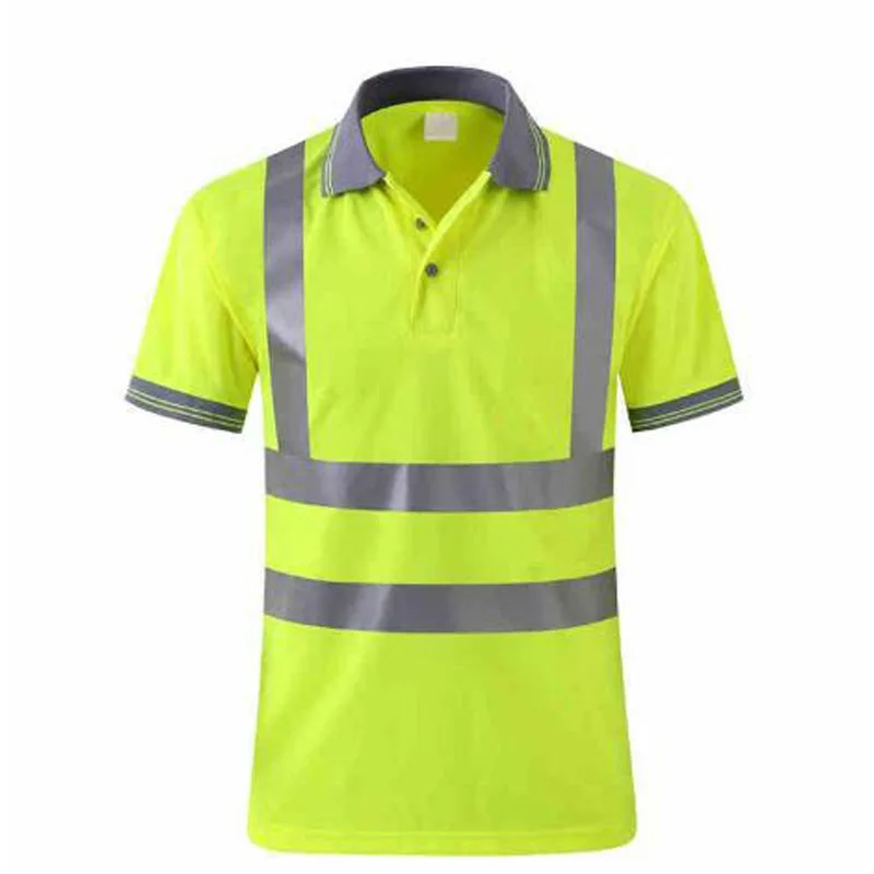 Футболка Hi vis рабочая одежда сухая посадка футболка с коротким рукавом