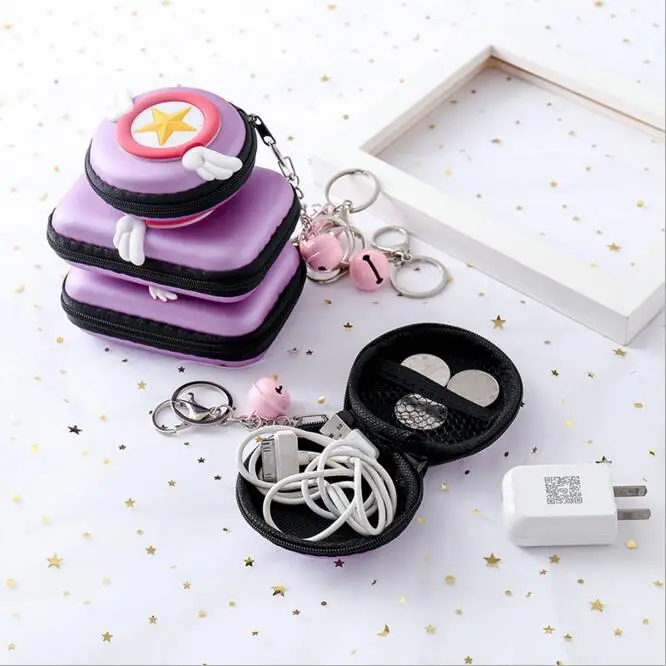 Креативные персонажи из мультфильмов Kawaii Карманный стол держатель для хранения сумка монета наушники Примечания USB кабель канцелярские Органайзер держатель подарок на день рождения
