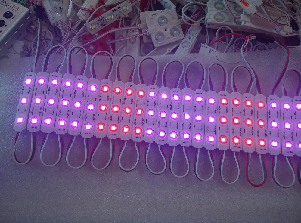5050 SMD RGB LED 3 светодиода светодиодный пиксельный модуль водонепроницаемый WS 2811 IC 1000