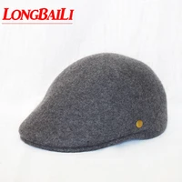 winter wool visor hats for women felt french berets newsboy caps men gatsby cabbie flat cap free shipping pwfe061