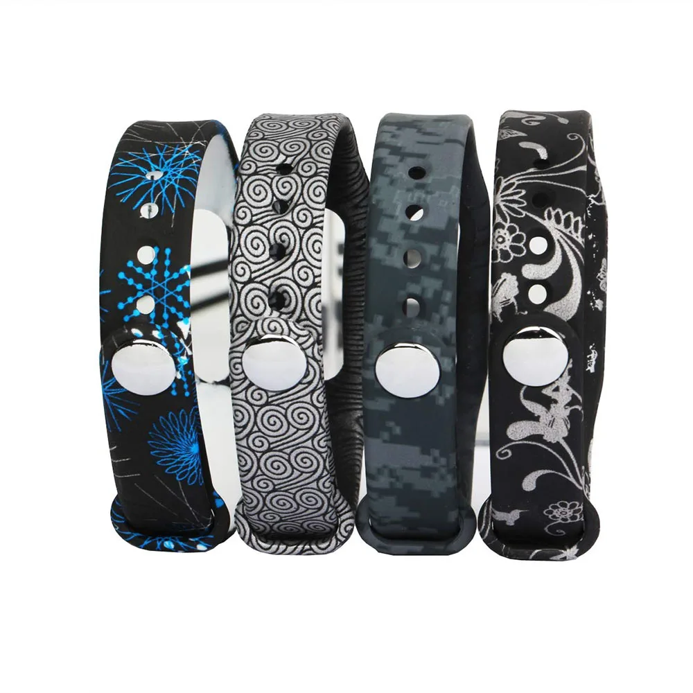 4 упаковки для Xiamo mi Band 1 браслет силиконовый Смарт-часы ремешок для Xiao mi Band 1 Correa Замена