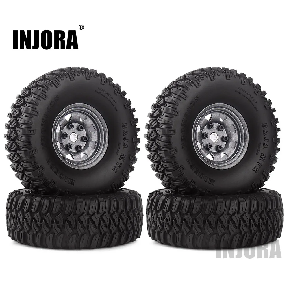 Grey 2020 515GL INJORA 1,55 колесные шины и 1,5" Beadlock металлический обод для RC Гусеничный автомобиль D90 TF2 Tamiya CC01 LC70 MST JIMNY AX90069 - Цвет: Grey 2020 515GL