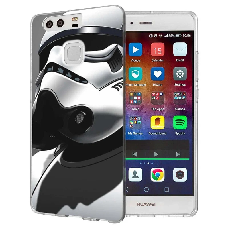 For Huawei P9lite/P8 Lite 2016 2017 Y5 II 2 Y5ii / Y6 Compact Honor 5A LYO-L21 Soft TPU Silicone Pattern Clear Case B050 |