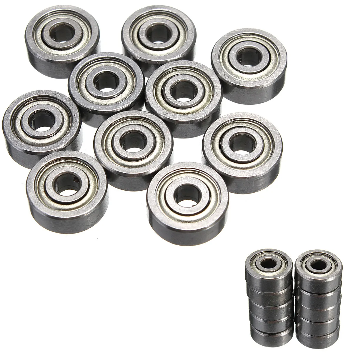 

10PCS/set 623ZZ Bearing ABEC-5 3x10x4 mm Miniature 623-2Z Ball Bearings 623 Carbon Steel Ball Bearing