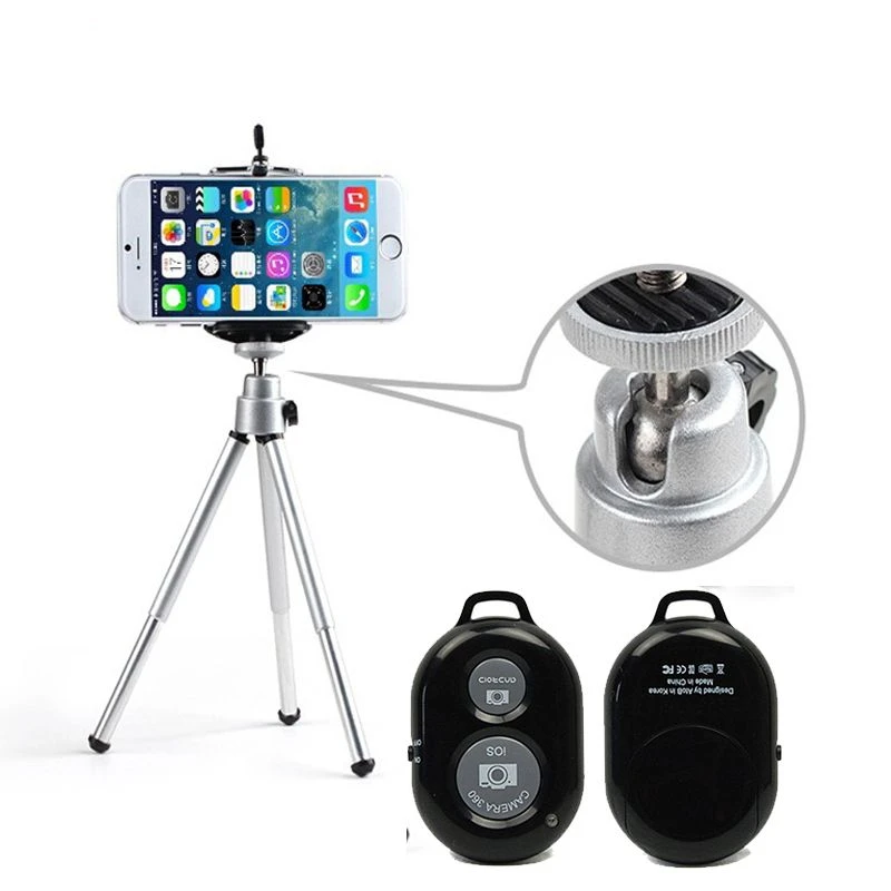 Металлический Мини беспроводной bluetooth штатив с дистанционным управлением