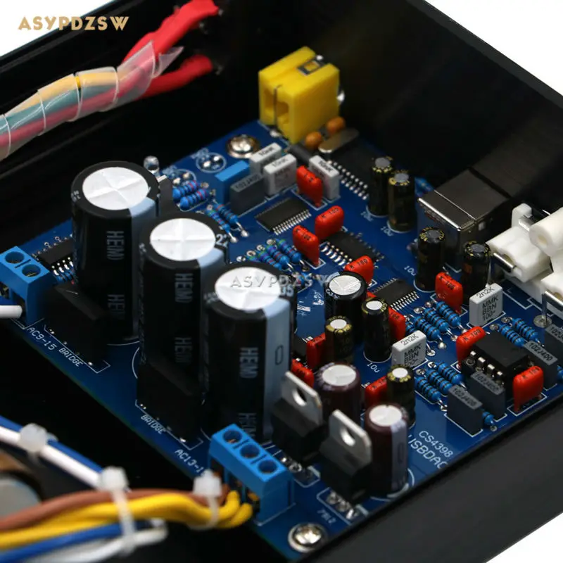CS8416 CS4398 DAC готовая машина поддерживает коаксиальный/USB вход 24/192K 32K-192K/24 бит |