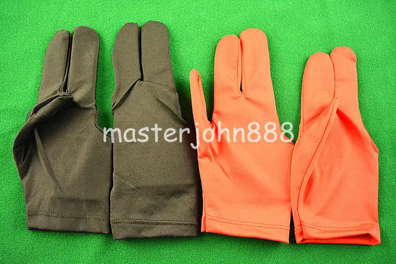 

6pcs Pool Billiards Snooker Glove Shooter 3-Finger Glove Black/Red Free Shipping Wholesales