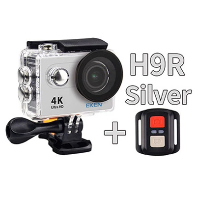 H9R Silver eken H9 H9R экшн Камера со сверхвысоким разрешением Ultra HD, 4K 25fps 1080P 60fps Wi-Fi 2 170D мини для занятий подводными видами Водонепроницаемый шлем Спортивная водоотталкивающая Камера GoPro - Цвет: H9R Silver