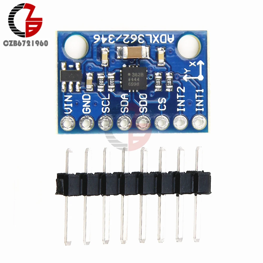 ADXL362 3 осевой цифровой акселерометр сенсорный модуль SPI для Arduino|spi module|spi sensorspi