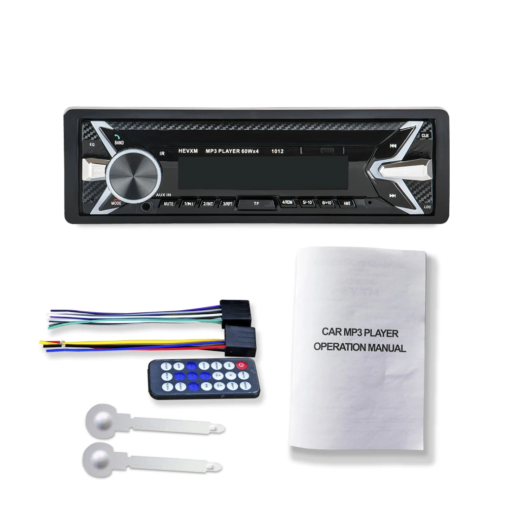 12 в автомобильный аудио стерео радио Bluetooth V3.0 In-dash 1 Din FM Aux вход приемник SD USB MP3 MMC WMA автомобильный Радио плеер