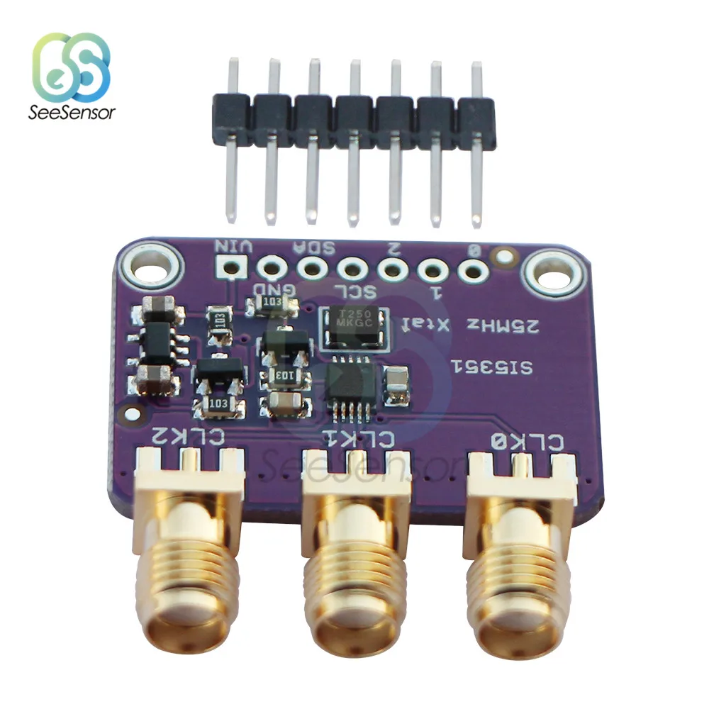 Генератор сигналов Si5351A Si5351 I2C 3 5 в постоянного тока генератор для Arduino CJMCU