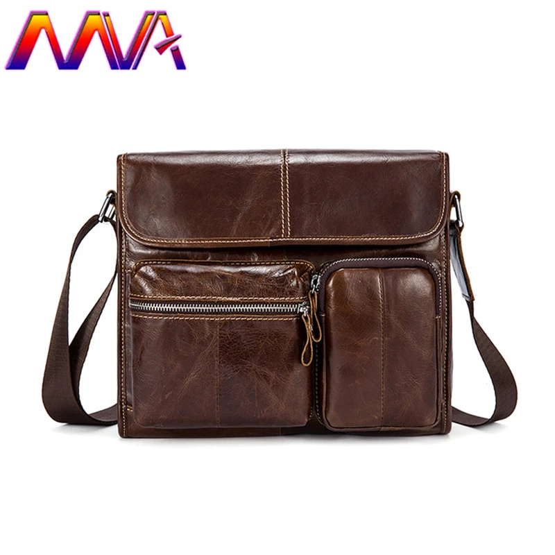 Mva Leather Men Shoulder Bag Cheap Price Male Messenger Quality Cowhide Crossbody |