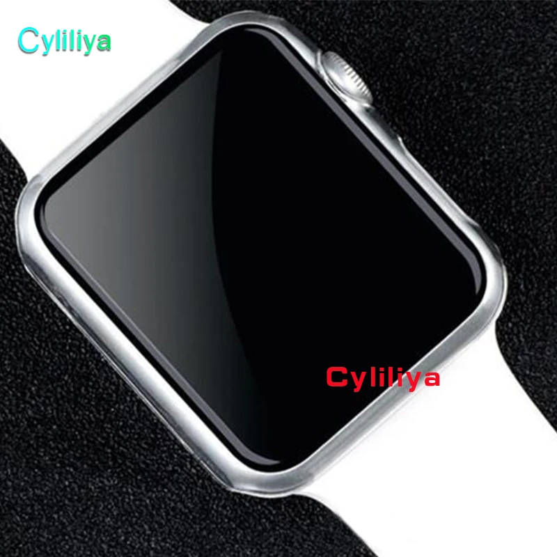 1000 шт прозрачный жесткий чехол для часов ультра тонкий Apple Smart Watch S1 S2 38 мм 42