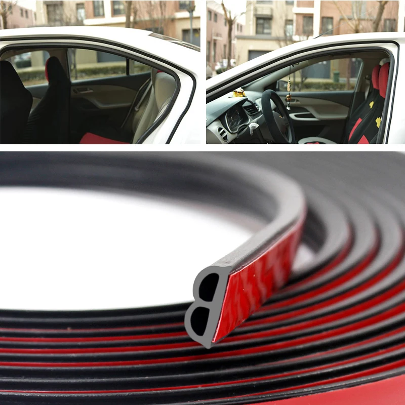 Car Door Seal Edge Trim Noise Insulation Seal Strip For Ford Focus 2 1 Fiesta Mondeo 4 3 Transit Fusion Ranger Mustang KA S-max